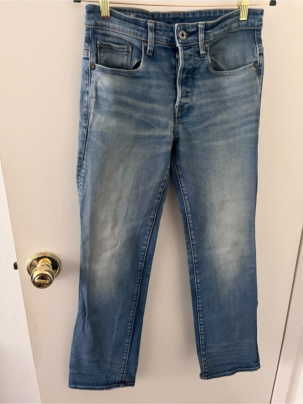 G-Star Raw Women’s 3301 Loose Button Fly Denim Light Wash Jeans Size 27